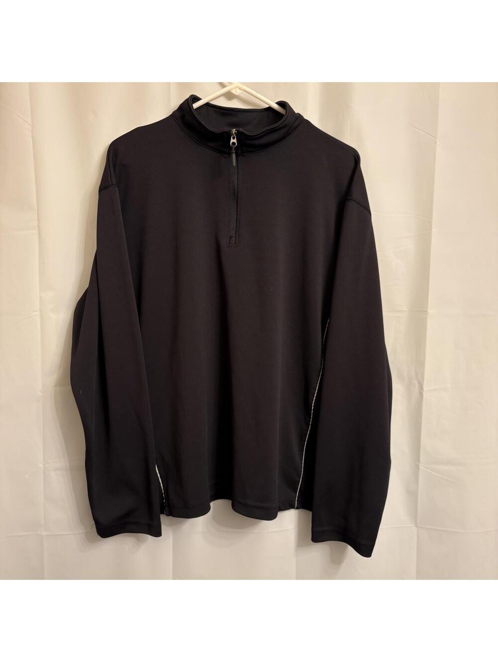 Mopar Men's Black 1/4 Zip Pullover Activewear Shirt Long Sleeve Extra Large?